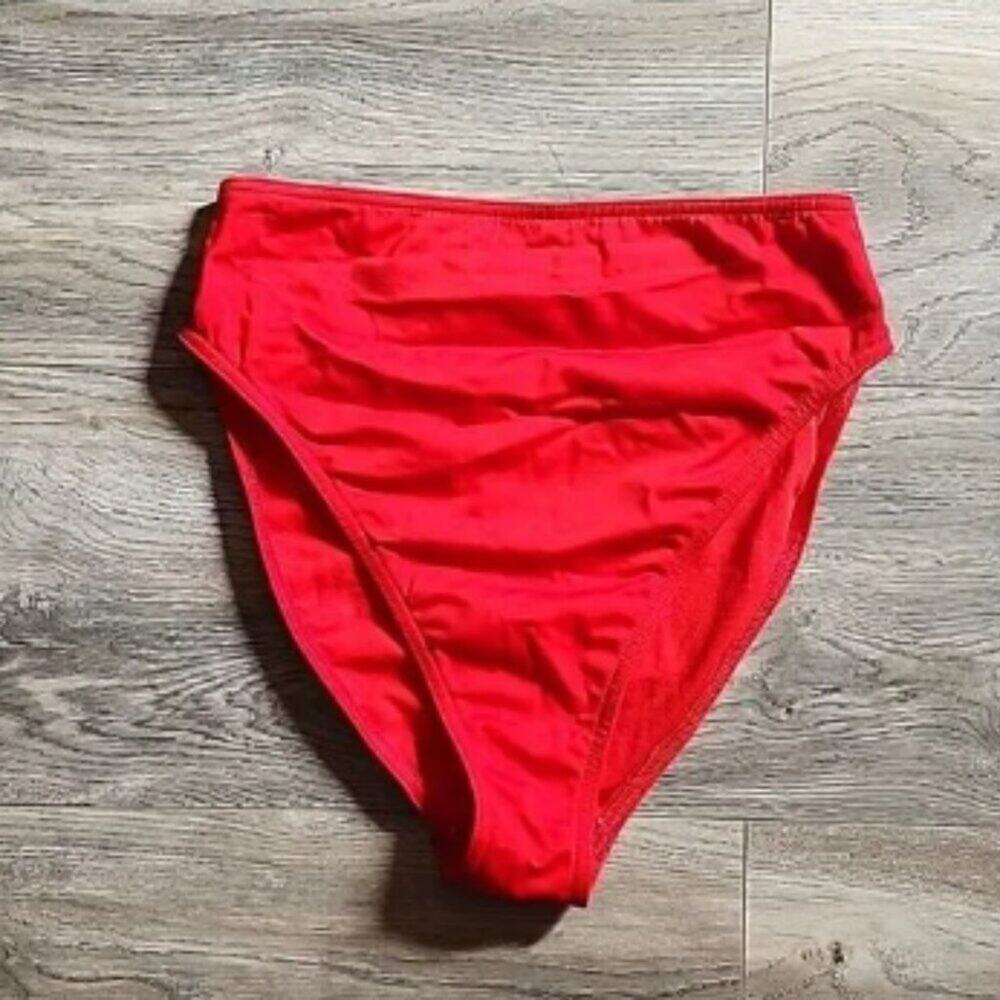 NWOT, ASOS • High Waisted Bikini Bottoms, Size Small